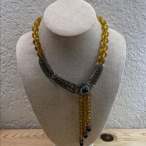 Vintage-Inspired Gold Beaded Necklace